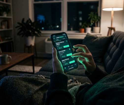 The job market no longer sleeps: what a million job applications tell us about when people search